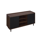 Duane Sideboard in Dark Brown and Black - Ornate Home