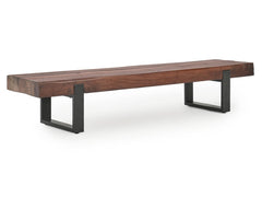 Duarte Brown Bench - Ornate Home