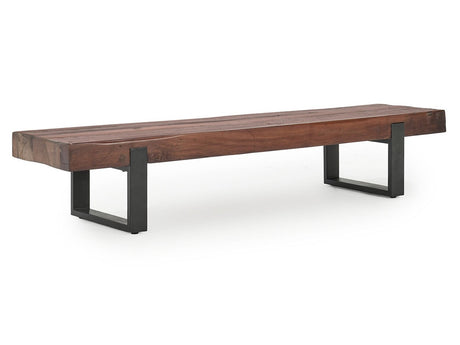 Duarte Brown Bench - Ornate Home