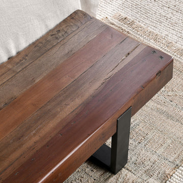 Duarte Brown Bench - Ornate Home