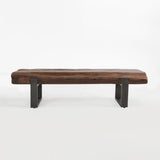 Duarte Brown Bench - Ornate Home