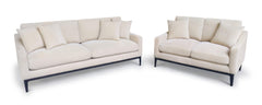 Duarte Latte 2-Piece Sofa And Loveseat Set With Reversible Cushions
