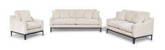 Duarte Latte 3-Piece Sofa Loveseat And Chair Set With Reversible Cushions