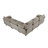 Dublin Dark Pewter 5-Piece Modular Sectional - Ornate Home