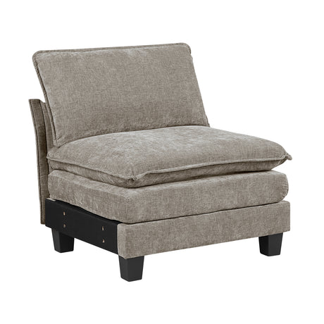 Dublin Dark Pewter 5-Piece Modular Sectional - Ornate Home