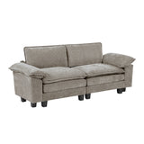Dublin Dark Pewter Loveseat - Ornate Home