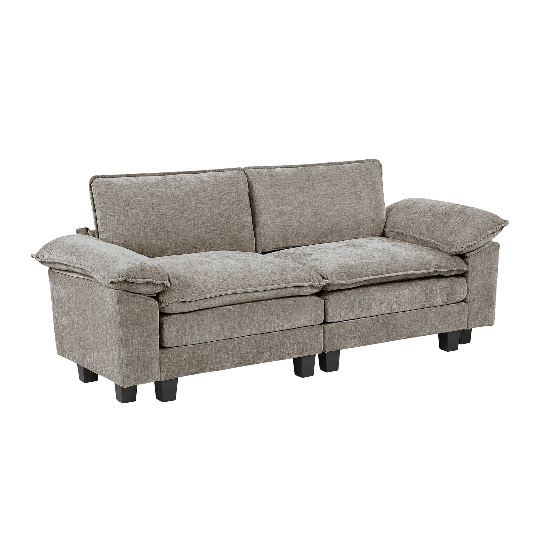 Dublin Dark Pewter Loveseat - Ornate Home