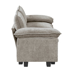 Dublin Dark Pewter Loveseat - Ornate Home