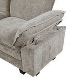 Dublin Dark Pewter Loveseat - Ornate Home