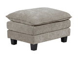 Dublin Dark Pewter Ottoman - Ornate Home