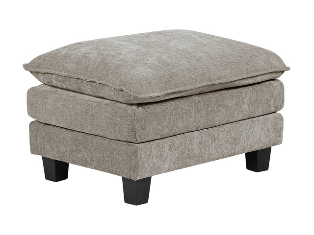 Dublin Dark Pewter Ottoman - Ornate Home