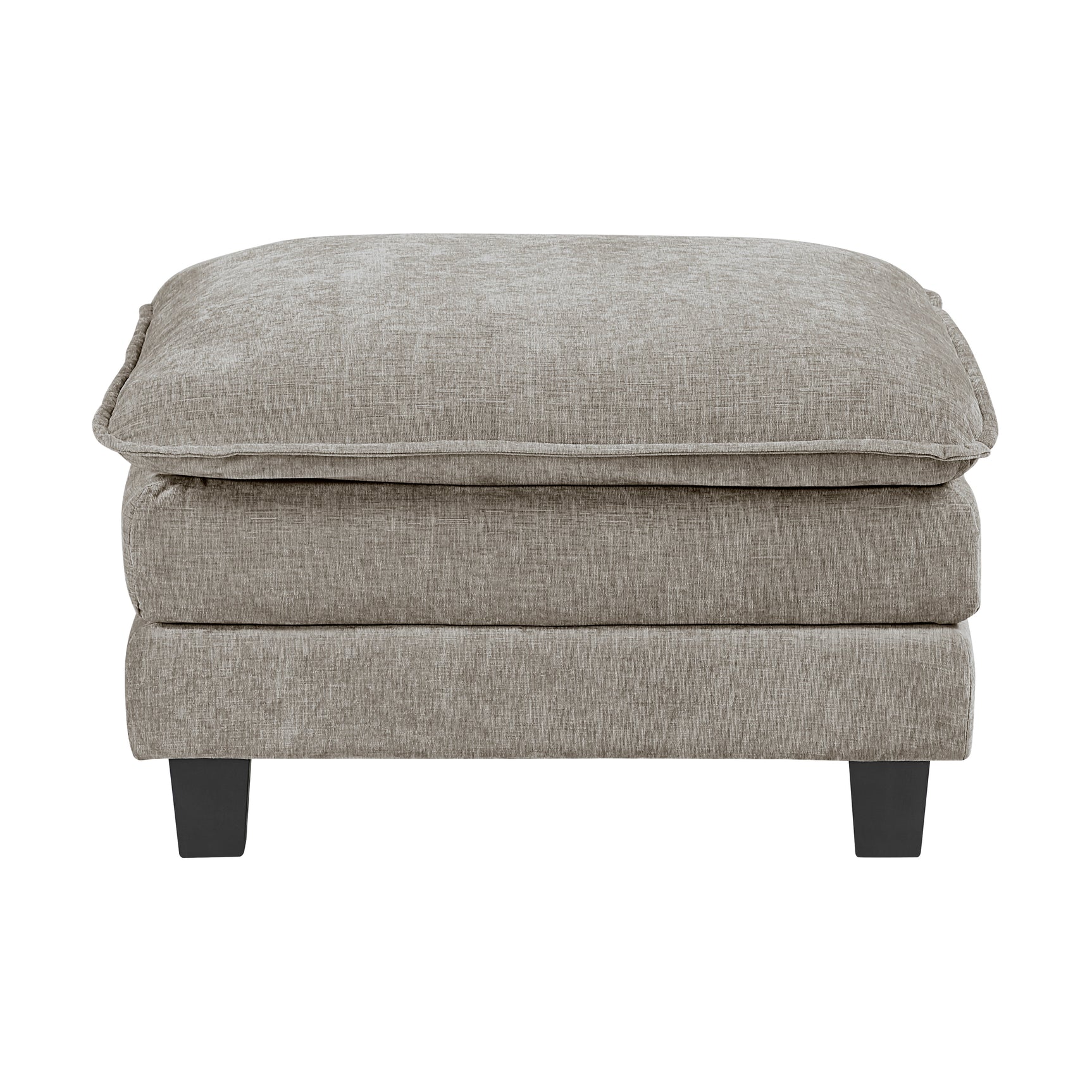 Dublin Dark Pewter Ottoman - Ornate Home
