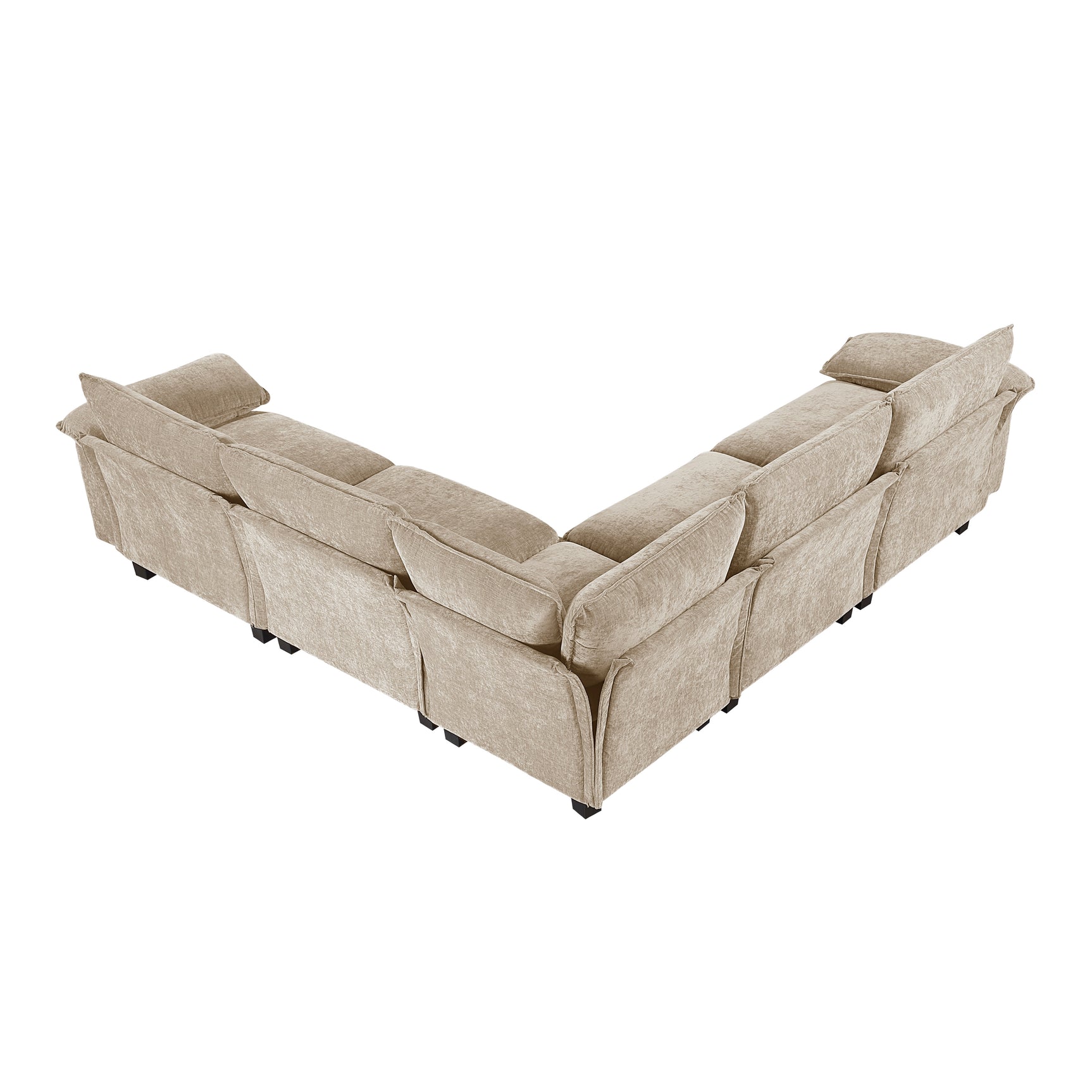Dublin Taupe 5-Piece Modular Sectional - Ornate Home
