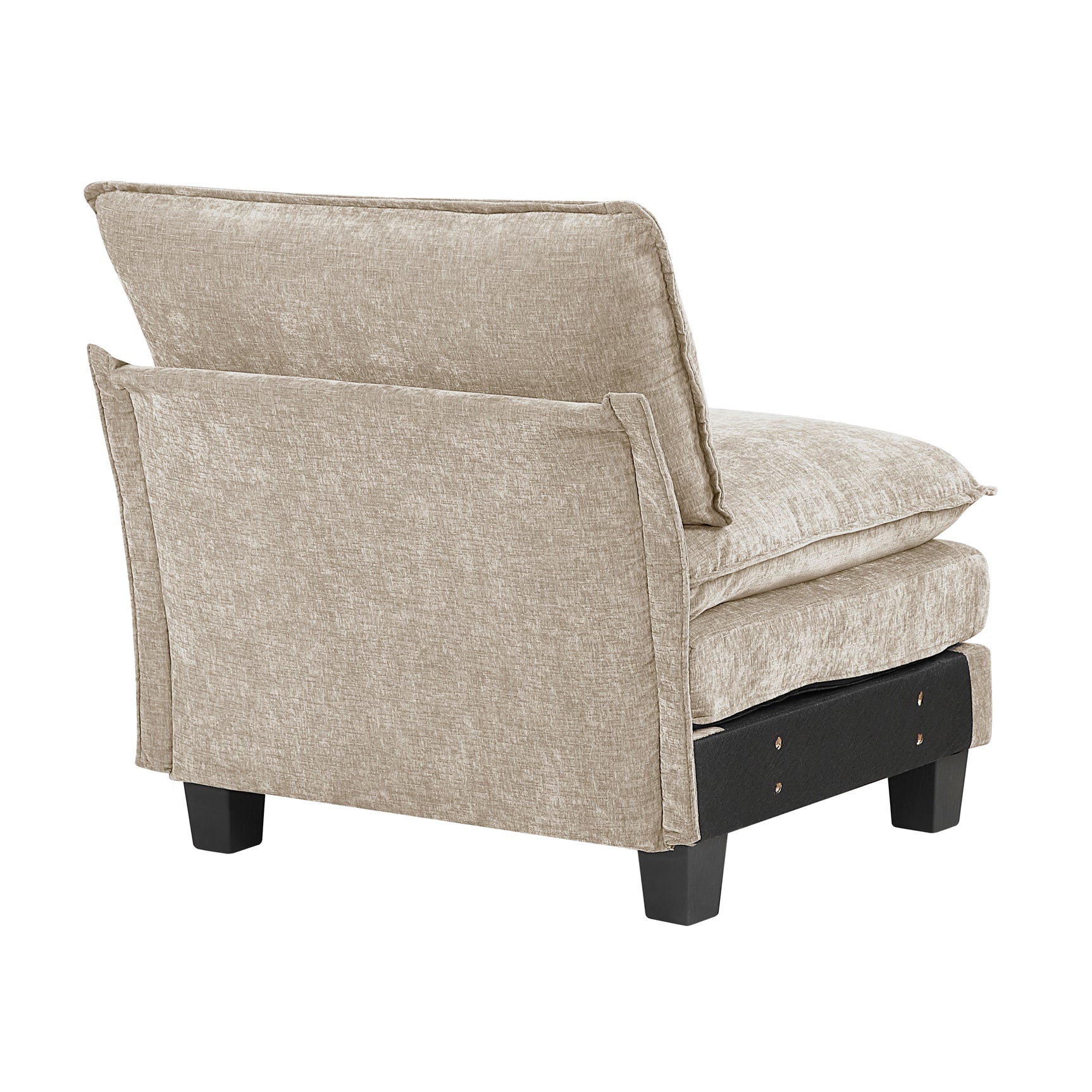 Dublin Taupe 6-Piece Modular Sectional with Ottoman - Ornate Home