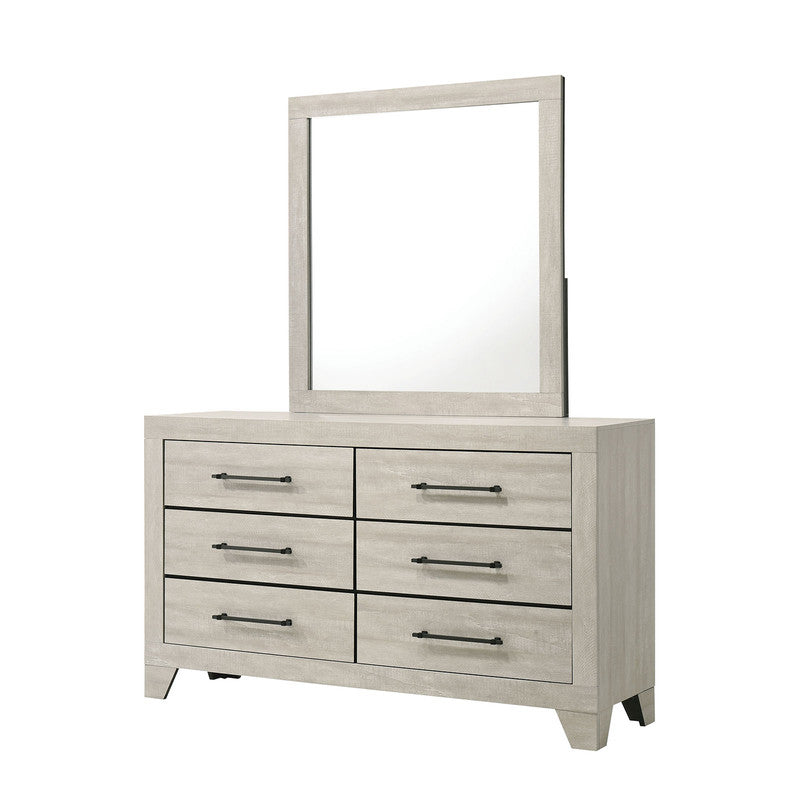 Dubuque Light Gray 5 Pc. Queen Bedroom Set w/ Chest - Ornate Home