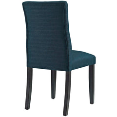 Duchess Azure Button Tufted Fabric Dining Chair - Ornate Home