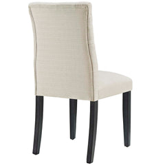 Duchess Beige Button Tufted Fabric Dining Chair - Ornate Home