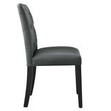 Duchess Gray Vinyl Dining Chair (Set of 2) - Ornate Home