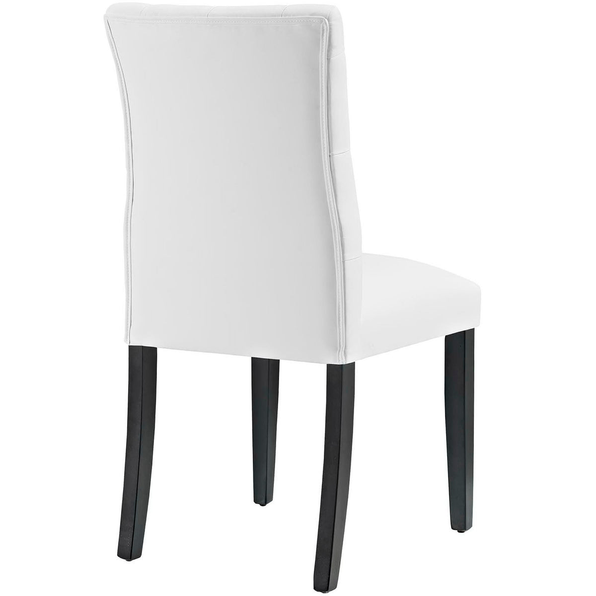 Duchess White Vinyl Dining Chair (Set of 2) - Ornate Home