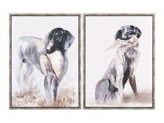 Duck Dogs Brown Canvas - Ornate Home