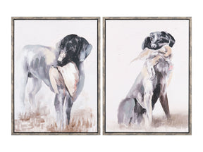 Duck Dogs Brown Canvas - Ornate Home