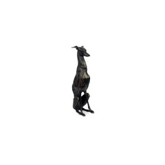 Duke Black Cast Aluminum Sculpture - Ornate Home