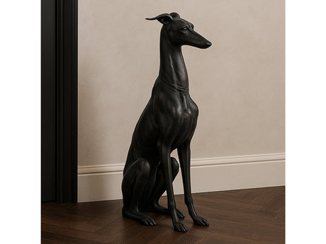 Duke Black Cast Aluminum Sculpture - Ornate Home