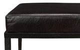 Duke Ridged Black Iron Bench - Ornate Home