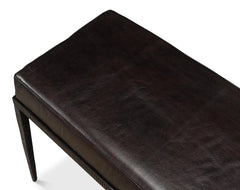 Duke Ridged Black Iron Bench - Ornate Home