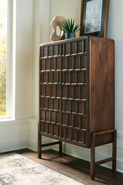 Dukestone Brown Accent Cabinet - Ornate Home
