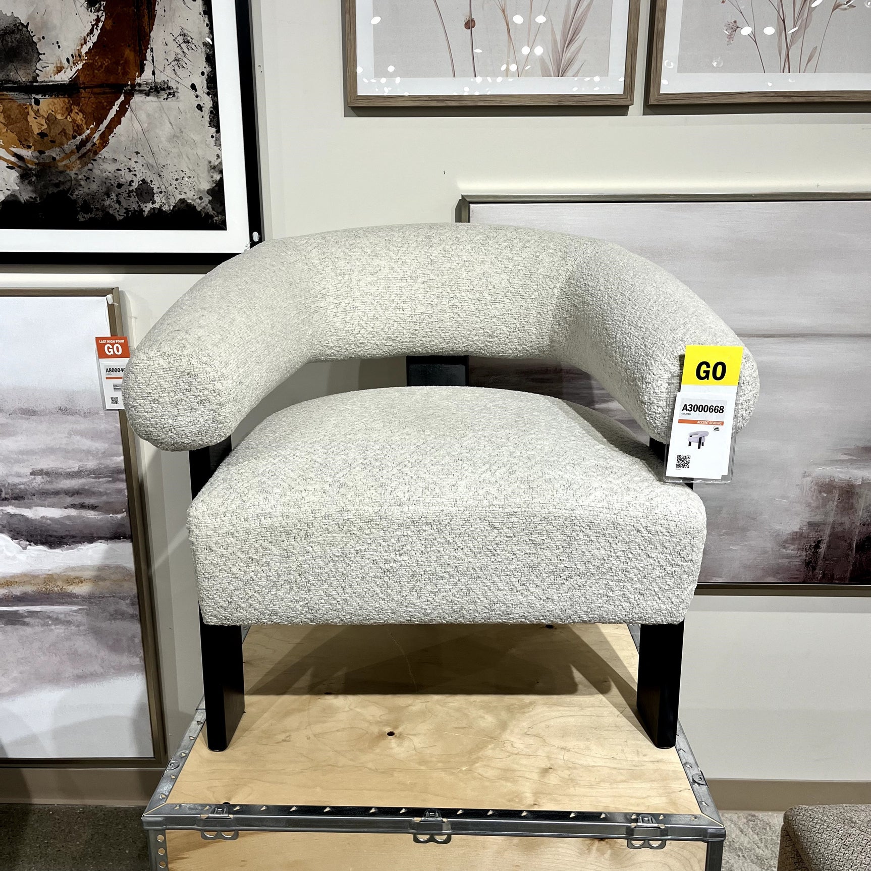 Dultish Snow Accent Chair - Ornate Home