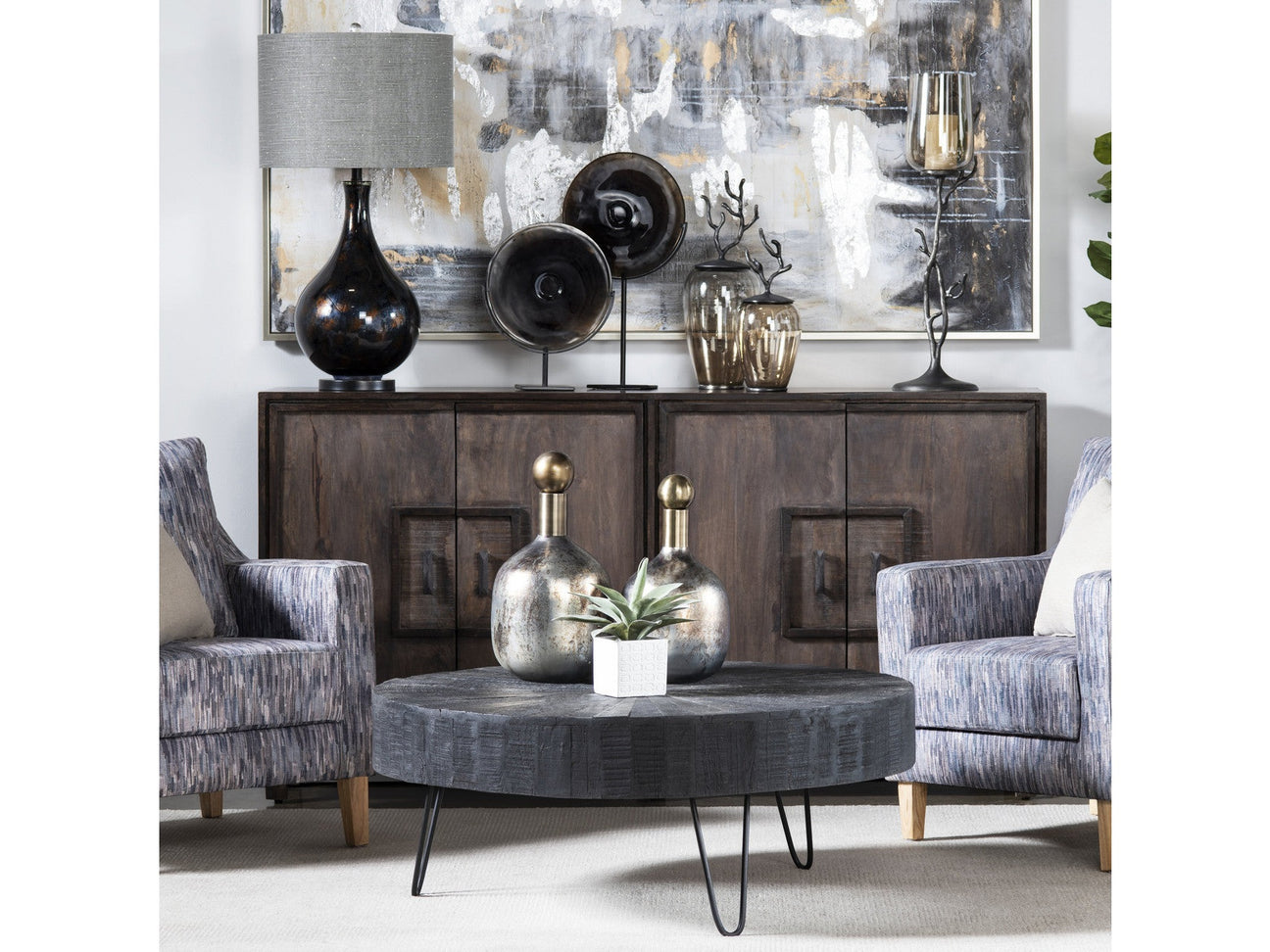 Dummond Black Cocktail Table - Ornate Home