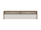 Duncan 70" TV Stand in Maple and Off White - Ornate Home