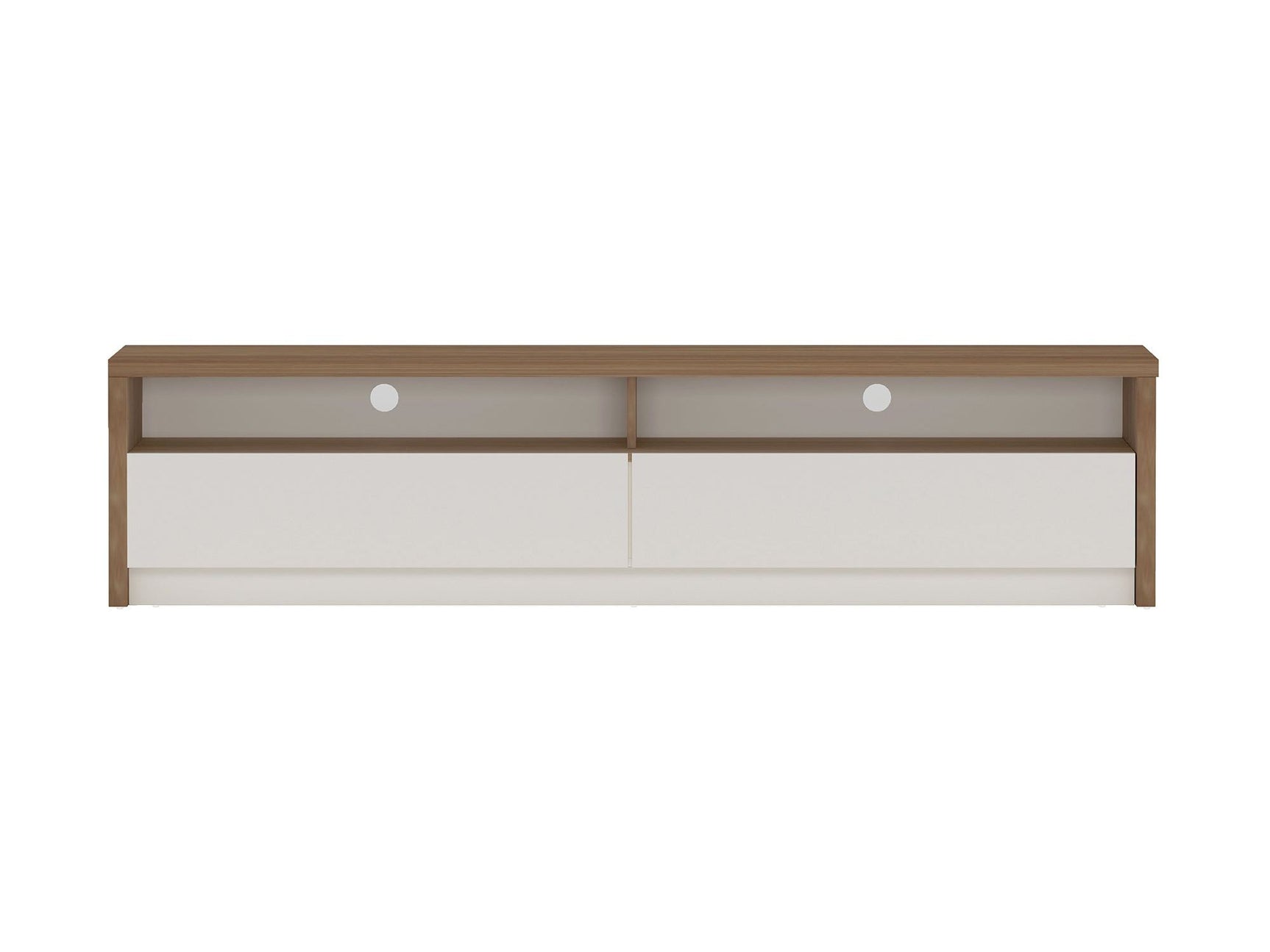 Duncan 70" TV Stand in Maple and Off White - Ornate Home