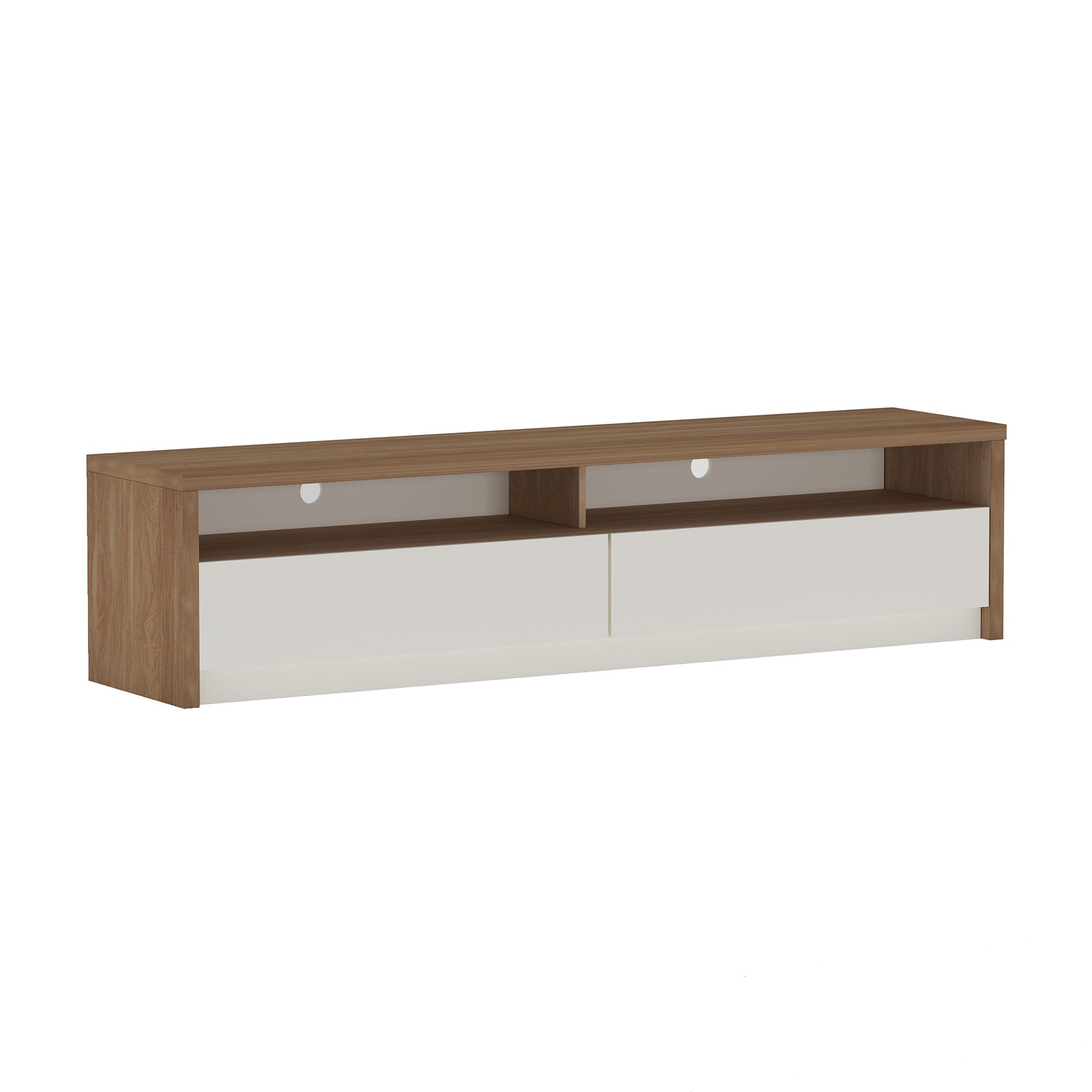 Duncan 70" TV Stand in Maple and Off White - Ornate Home