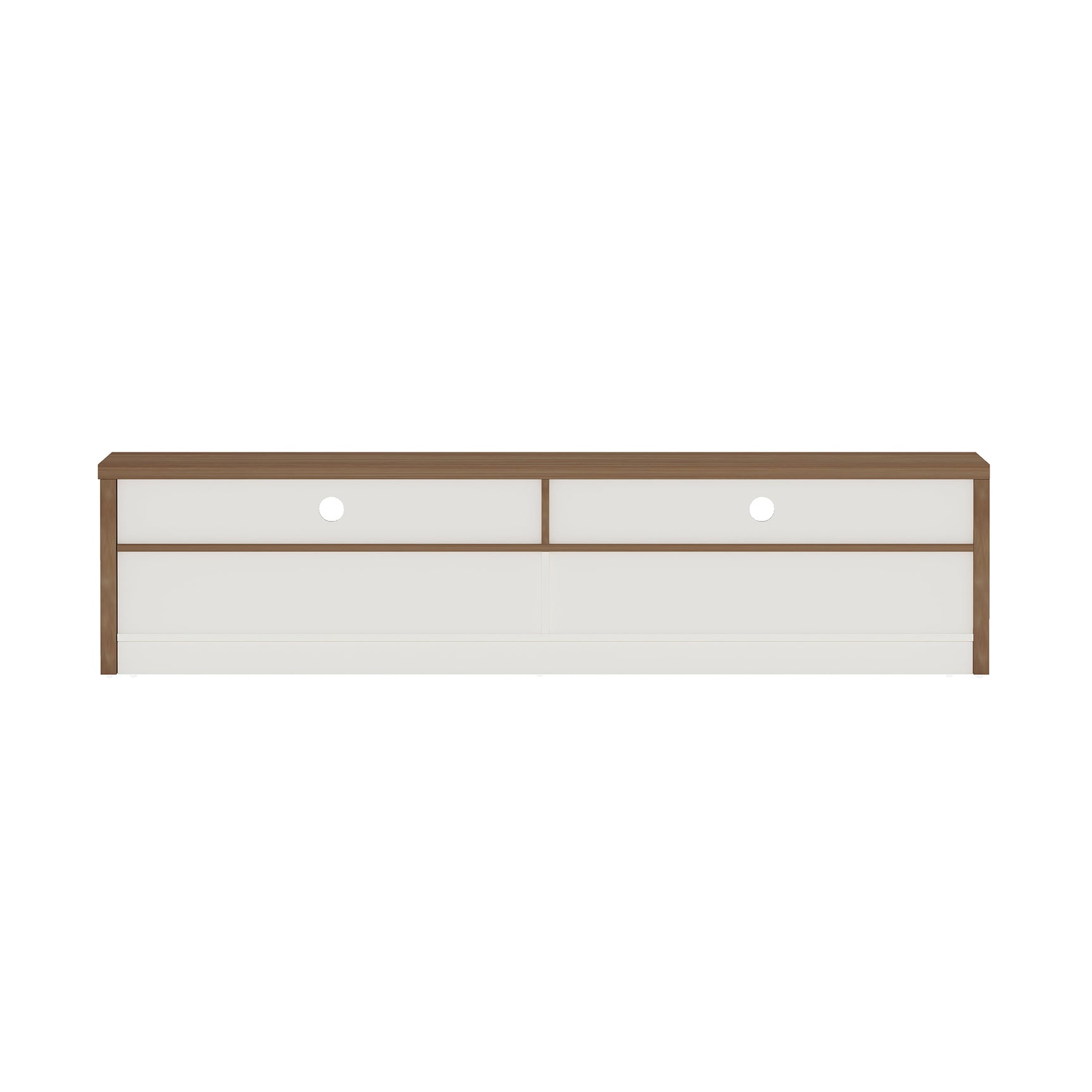 Duncan 70" TV Stand in Maple and Off White - Ornate Home