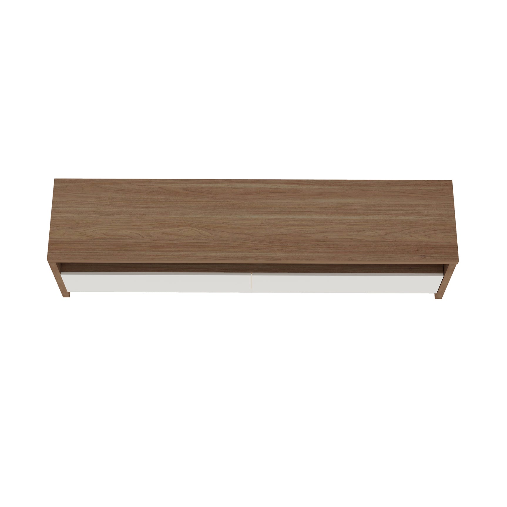 Duncan 70" TV Stand in Maple and Off White - Ornate Home