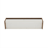 Duncan 70" TV Stand in Maple and Off White - Ornate Home