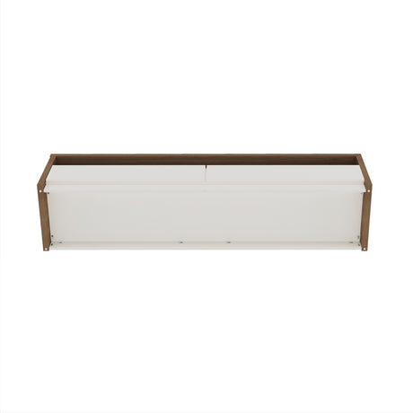 Duncan 70" TV Stand in Maple and Off White - Ornate Home