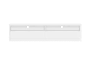 Duncan 70" TV Stand in White - Ornate Home