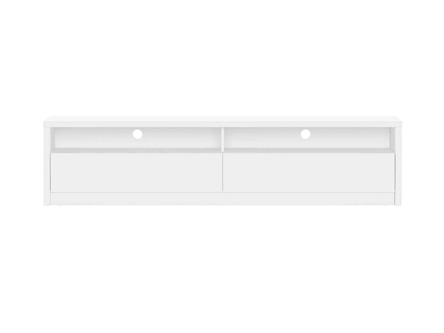 Duncan 70" TV Stand in White - Ornate Home