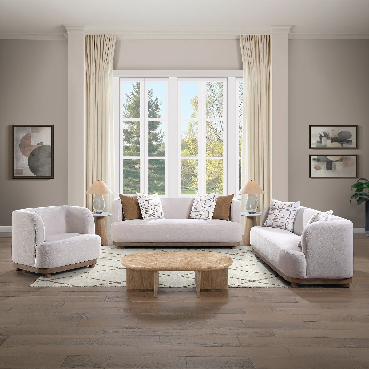Duncan Beige Chair - Ornate Home
