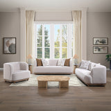 Duncan Beige Loveseat w/2 Pillows - Ornate Home