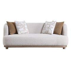 Duncan Beige Sofa w/4 Pillows - Ornate Home