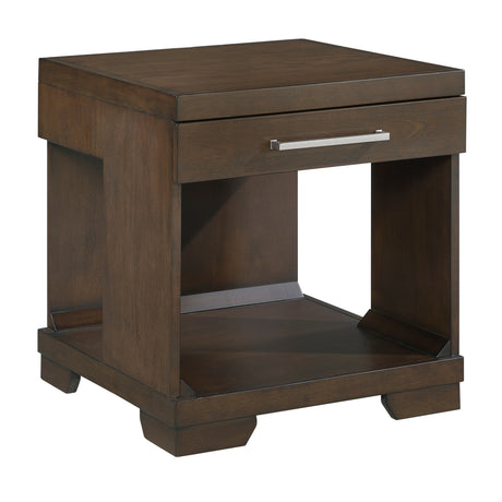 Duncan Espresso End Table - Ornate Home