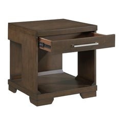 Duncan Espresso End Table - Ornate Home