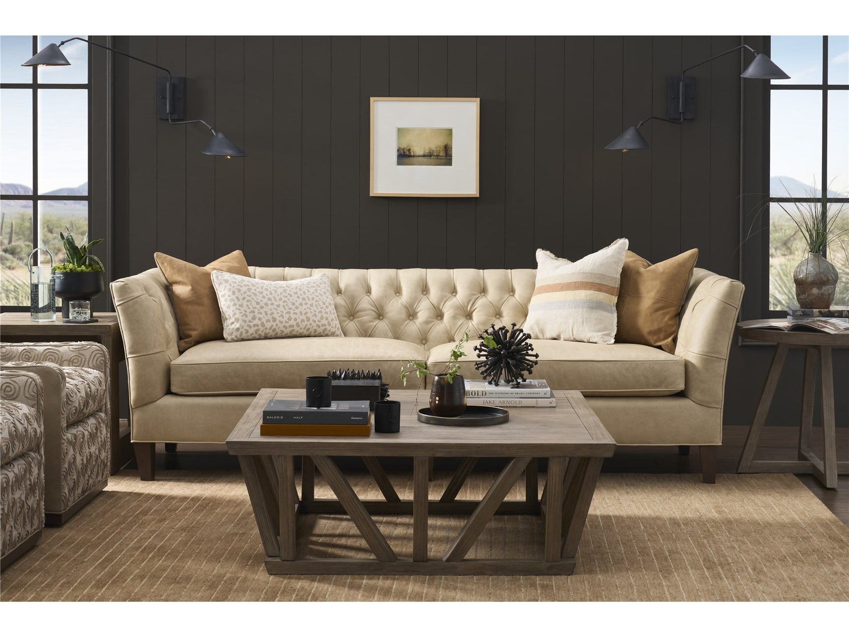 Duncan Sand Sofa - Ornate Home