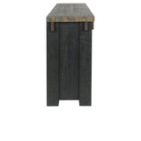 Duncan Suede Brown/Carbon Black Buffet - Ornate Home