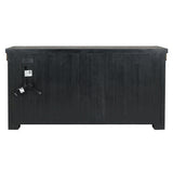 Duncan Suede Brown/Carbon Black Buffet - Ornate Home