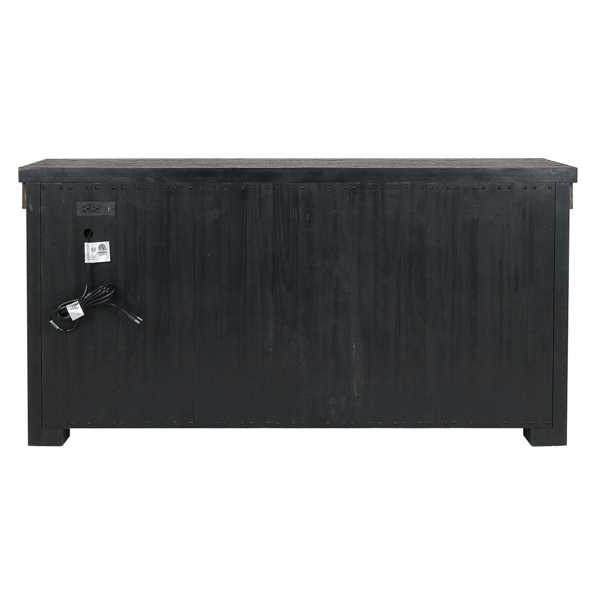Duncan Suede Brown/Carbon Black Buffet - Ornate Home